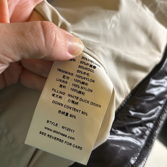 Atomass Wool and Duck Down Jacket - Picture 9 of 10